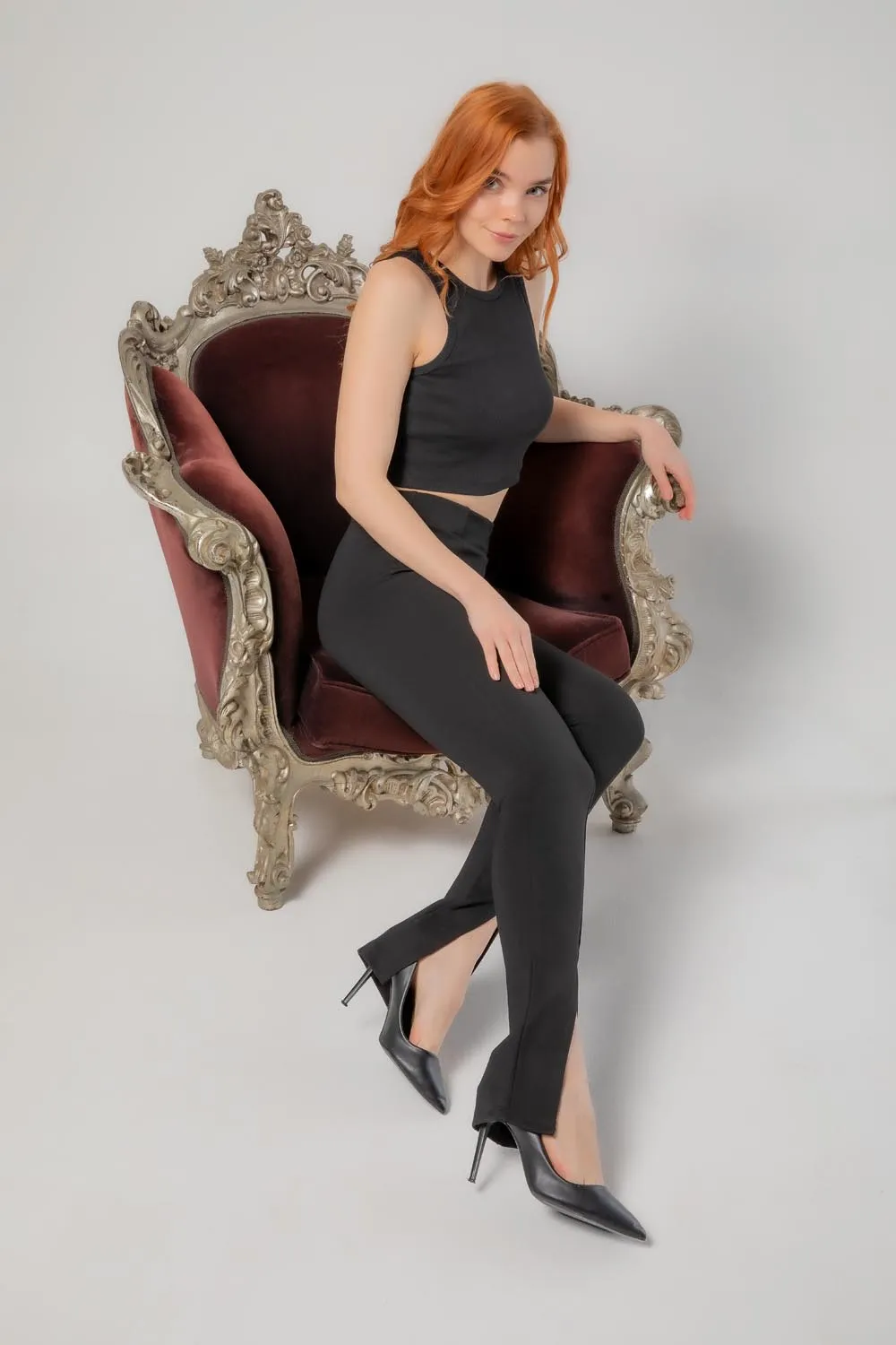 PAÇA YIRTMAÇLI TAYT